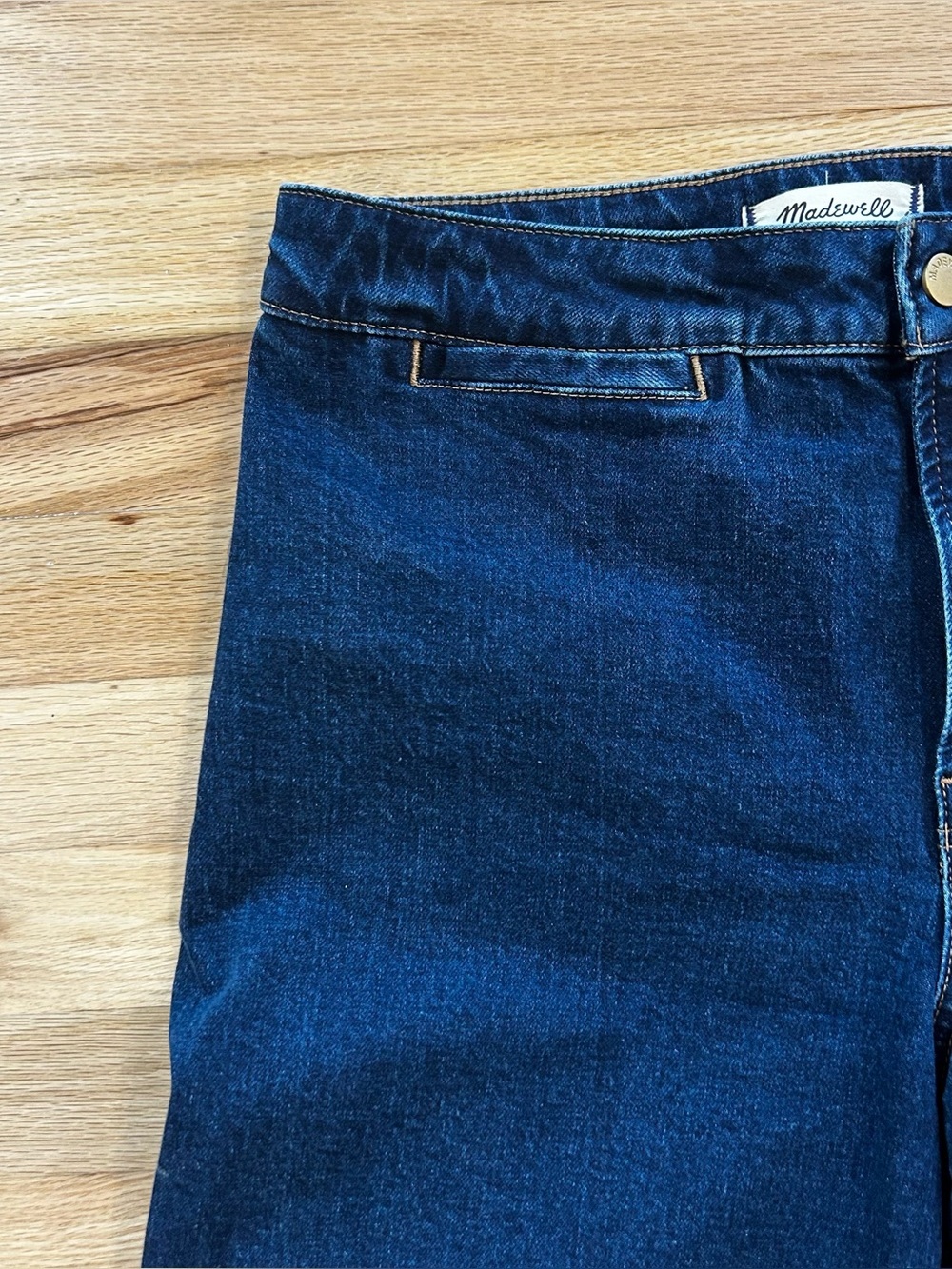 Madewell Curvy Emmett Wide Leg Jeans Dark Wash High Rise Size 29 Denim - Picture 4 of 14